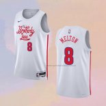 Camiseta Philadelphia 76ers De'Anthony Melton NO 8 Ciudad 2022-23 Blanco