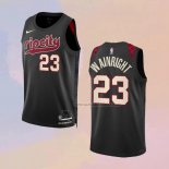 Camiseta Portland Trail Blazers Ish Wainright NO 23 Ciudad 2023-24 Negro