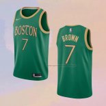 Camiseta Boston Celtics Jaylen Brown NO 7 Ciudad 2019-20 Verde