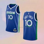 Camiseta Dallas Mavericks Dorian Finney-Smith NO 10 Ciudad 2022-23 Azul