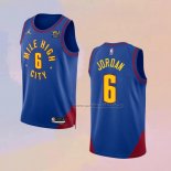 Camiseta Denver Nuggets Deandre Jordan NO 6 Statement 2022-23 Azul