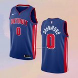 Camiseta Detroit Pistons Andre Drummond NO 0 Icon Azul