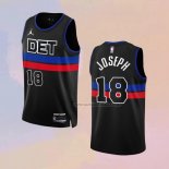 Camiseta Detroit Pistons Cory Joseph NO 18 Statement 2022-23 Negro