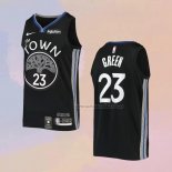 Camiseta Golden State Warriors Draymond Green NO 23 Ciudad 2019-20 Negro