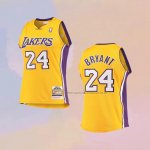 Camiseta Nino Los Angeles Lakers Kobe Bryant NO 24 Mitchell & Ness 2008-09 Amarillo