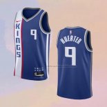 Camiseta Sacramento Kings Kevin Huerter NO 9 Ciudad 2023-24 Azul