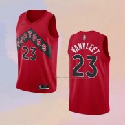 Camiseta Toronto Raptors Fred VanVleet NO 23 Icon 2020-21 Rojo