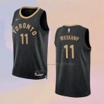 Camiseta Toronto Raptors Joe Wieskamp NO 11 Ciudad 2022-23 Negro