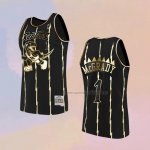 Camiseta Toronto Raptors Tracy McGrady NO 1 Mitchell & Ness 1998-99 Negro2