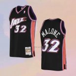 Camiseta Utah Jazz Karl Malone NO 32 Mitchell & Ness 1998-99 Negro