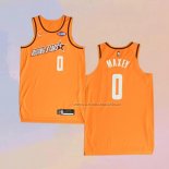 Camiseta 2022 Rising Star Tyrese Maxey NO 0 Worthy Naranja