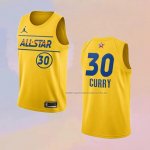 Camiseta All Star 2021 Golden State Warriors Stephen Curry NO 30 Oro