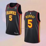 Camiseta Atlanta Hawks Dejounte Murray NO 5 Statement 2022-23 Negro