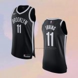 Camiseta Brooklyn Nets Kyrie Irving NO 11 Icon Autentico Negro