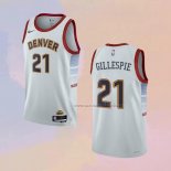 Camiseta Denver Nuggets Collin Gillespie NO 21 Ciudad 2022-23 Blanco