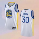Camiseta Golden State Warriors Stephen Curry NO 30 Association 2020-21 Blanco