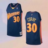 Camiseta Golden State Warriors Stephen Curry NO 30 Mitchell & Ness 2009-10 Azul