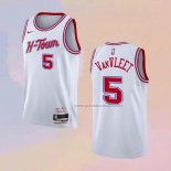 Camiseta Houston Rockets Fred Vanvleet NO 5 Ciudad 2023-24 Blanco