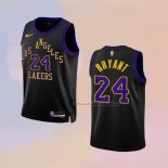 Camiseta Nino Los Angeles Lakers Kobe Bryant NO 24 Ciudad 2023-24 Negro