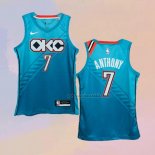 Camiseta Oklahoma City Thunder Carmelo Anthony NO 7 Ciudad 2018-19 Azul