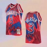 Camiseta Philadelphia 76ers Allen Iverson NO 3 Mitchell & Ness 1997-98 Rojo