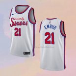 Camiseta Philadelphia 76ers Joel Embiid NO 21 Classic 2019-20 Blanco