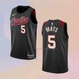 Camiseta Portland Trail Blazers Skylar Mays NO 5 Ciudad 2023-24 Negro