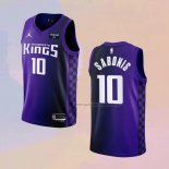 Camiseta Sacramento Kings Domantas Sabonis NO 10 Statement 2023-24 Violeta