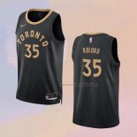 Camiseta Toronto Raptors Christian Koloko NO 35 Ciudad 2022-23 Negro