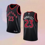 Camiseta Toronto Raptors Fred Vanvleet NO 23 Statement 2020-21 Negro