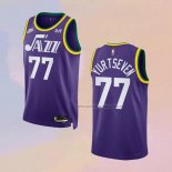 Camiseta Utah Jazz Omer Yurtseven NO 77 Classic 2023-24 Violeta