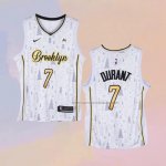 Camiseta Brooklyn Nets Kevin Durant NO 7 Christmas Blanco