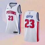 Camiseta Detroit Pistons Blake Griffin NO 23 Association Blanco