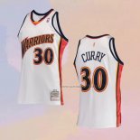 Camiseta Golden State Warriors Stephen Curry NO 30 Mitchell & Ness 2009-10 Blanco