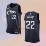 Camiseta Los Angeles Clippers Xavier Moon NO 22 Ciudad 2023-24 Azul