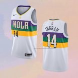 Camiseta New Orleans Pelicans Brandon Ingram NO 14 Ciudad 2019-20 Blanco