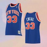 Camiseta New York Knicks Patrick Ewing NO 33 Mitchell & Ness 1991-92 Azul