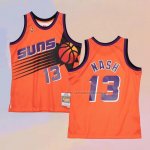 Camiseta Phoenix Suns Steve Nash NO 13 Mitchell & Ness 1996-97 Naranja