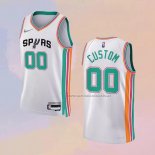 Camiseta San Antonio Spurs Personalizada Ciudad 2021-22 Blanco