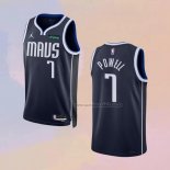 Camiseta Dallas Mavericks Dwight Powell NO 7 Statement 2022-23 Azul