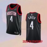 Camiseta Houston Rockets Jalen Green NO 4 Statement 2023-24 Negro