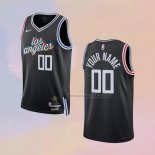 Camiseta Los Angeles Clippers Personalizada Ciudad 2022-23 Negro