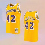 Camiseta Los Angeles Lakers James Worthy NO 42 Mitchell & Ness 1984-85 Amarillo