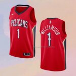 Camiseta New Orleans Pelicans Zion Williamson NO 1 Statement 2019-20 Rojo