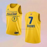 Camiseta All Star 2021 Boston Celtics Jaylen Brown NO 7 Oro