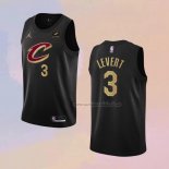 Camiseta Cleveland Cavaliers Caris Levert NO 3 Statement 2022-23 Negro