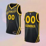 Camiseta Golden State Warriors Jonathan Kuminga NO 00 Ciudad 2023-24 Negro