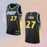 Camiseta Indiana Pacers Daniel Theis NO 27 Ciudad 2023-24 Negro