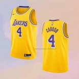 Camiseta Los Angeles Lakers Alex Caruso NO 4 Icon 2020-21 Amarillo