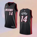 Camiseta Miami Heat Tyler Herro NO 14 Icon 2020-21 Negro